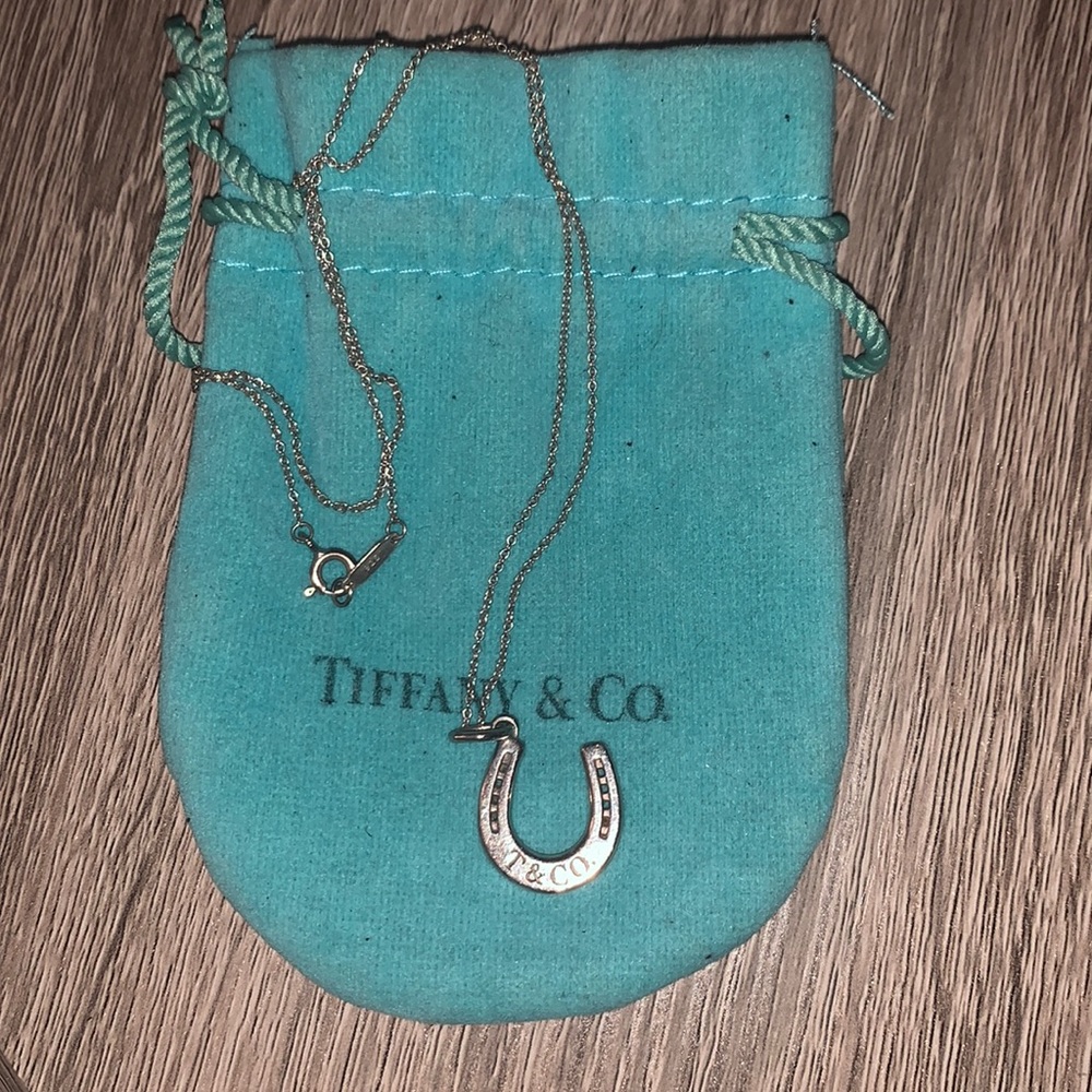 Tiffany horse shoe silver necklace
